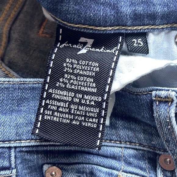 7 for all mankind the ankle skinny jeans - Picture 6 of 8